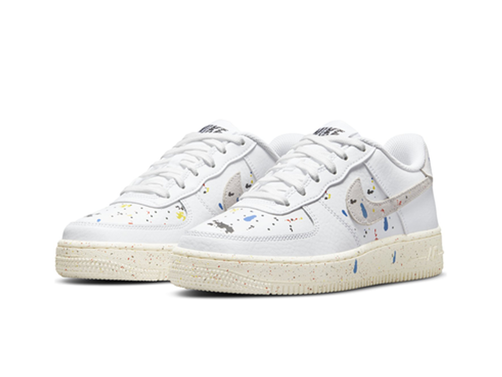 Air Force 1 LV8 3 GS Paint Splatter - White-Nike-pikastore.cz