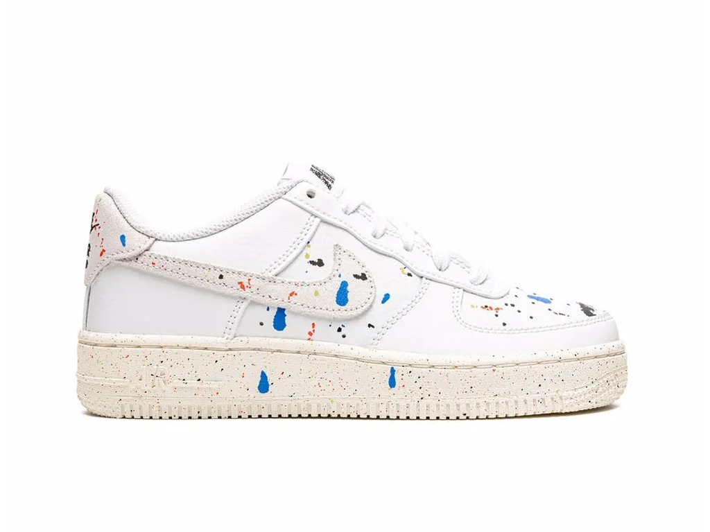 Air Force 1 LV8 3 GS Paint Splatter - White-Nike-pikastore.cz