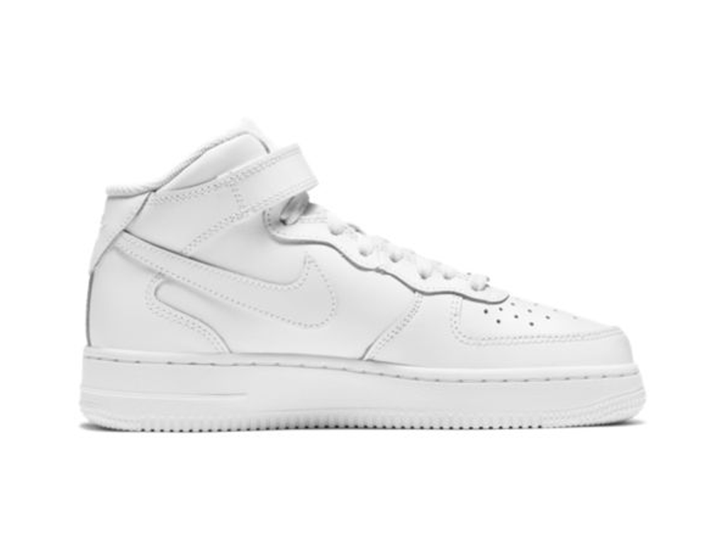Nike Air Force 1 Mid LE GS Triple White-Nike-pikastore.cz