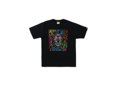BAPE Halloween Neon Mexican Skull Tee Black