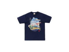 BAPE Koinobori Carp Flags Ape Head Tee (SS22) Navy