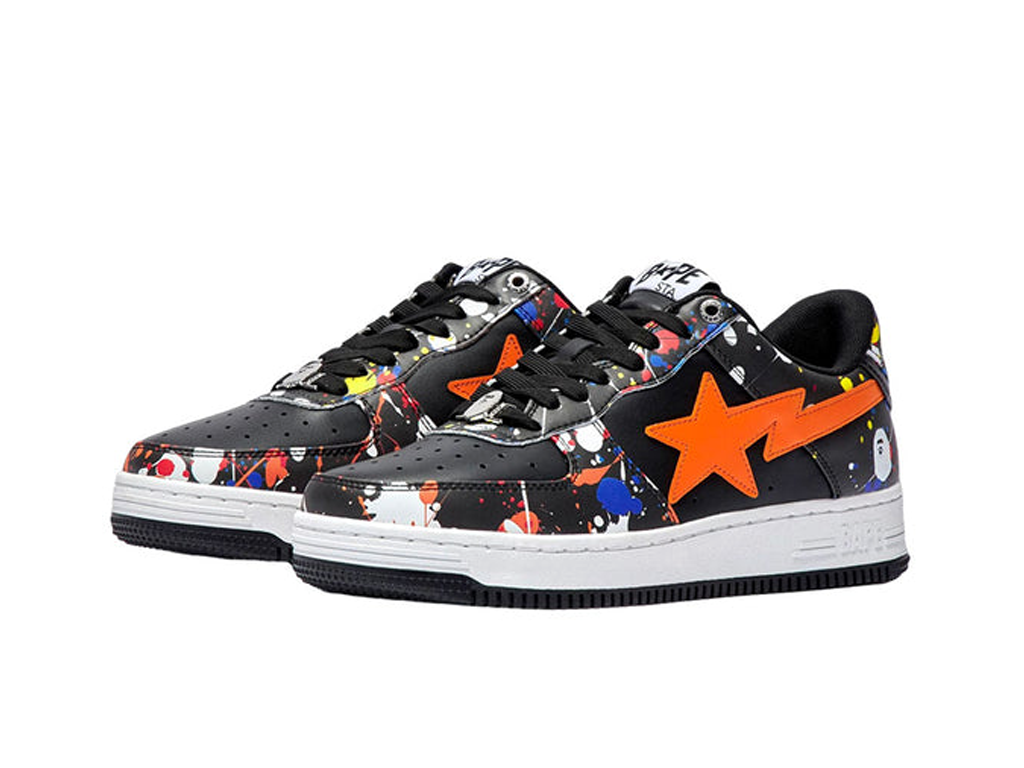 Bape A Bathing Ape Bape Sta Paint Splatter Black-Bape-pikastore.cz