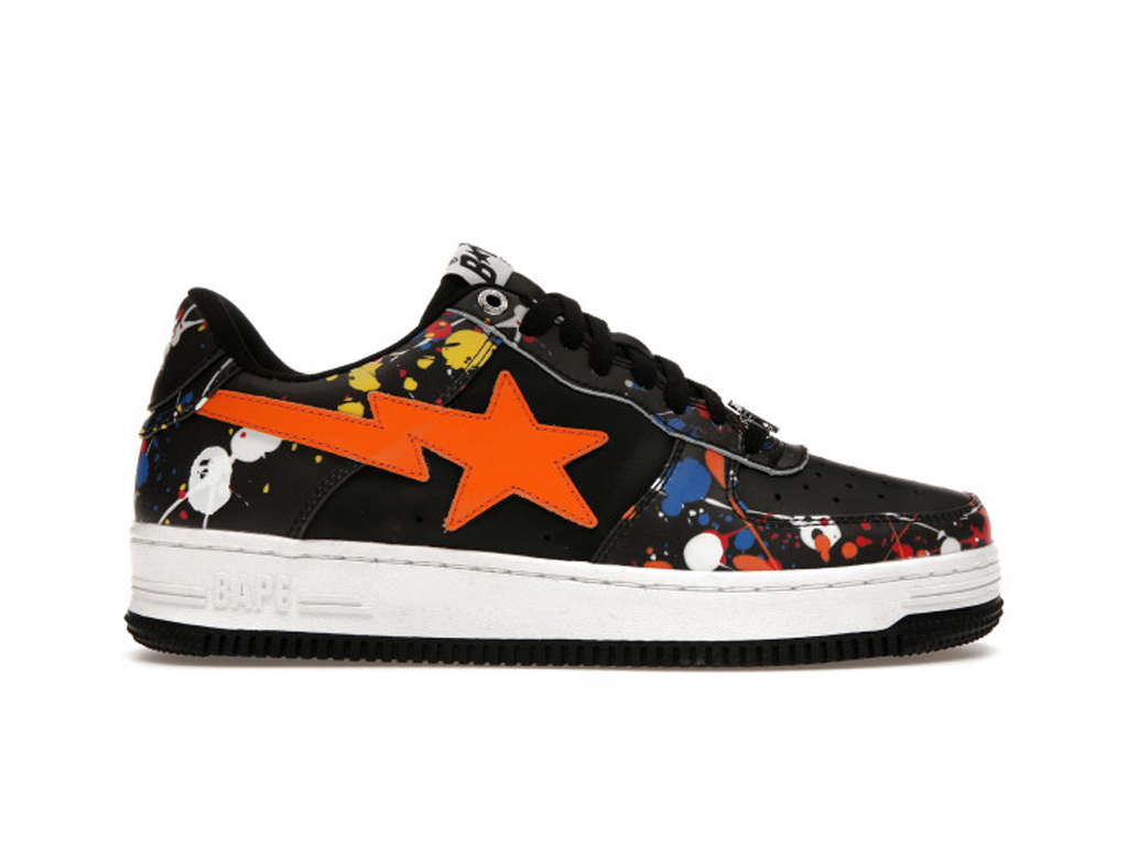 Bape A Bathing Ape Bape Sta Paint Splatter Black-Bape-pikastore.cz