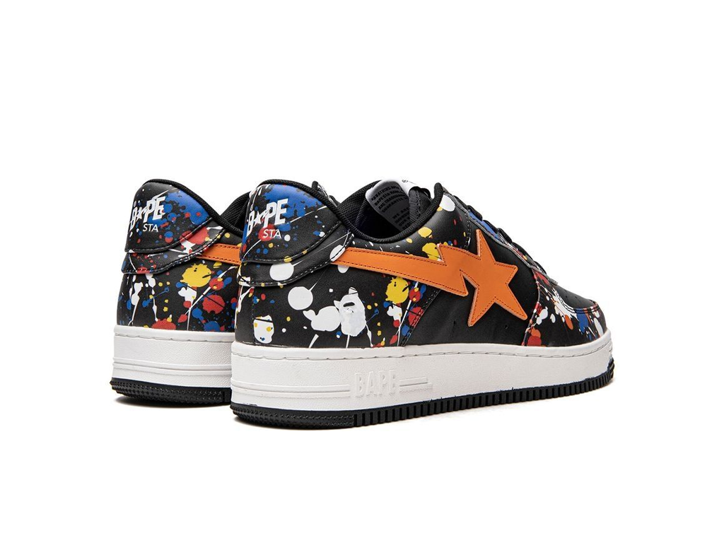 Bape A Bathing Ape Bape Sta Paint Splatter Black-Bape-pikastore.cz