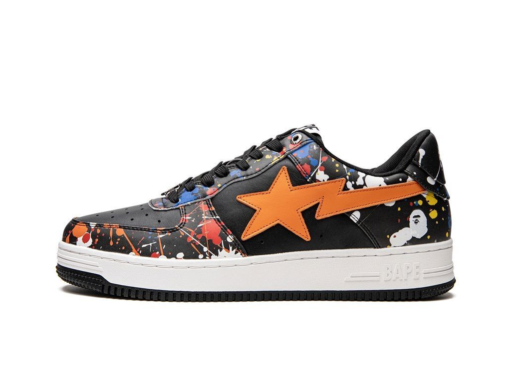 Bape A Bathing Ape Bape Sta Paint Splatter Black-Bape-pikastore.cz
