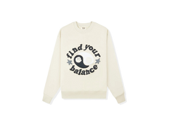 Broken Planet Find Your Balance Bone White Crewneck