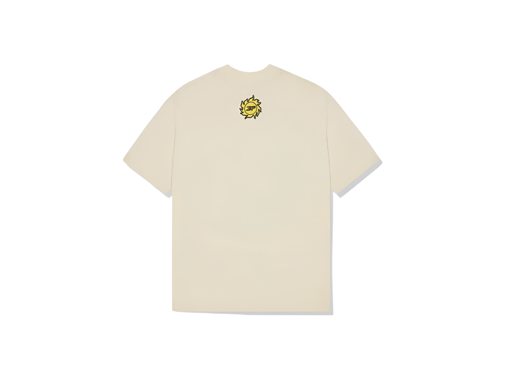 Broken Planet Foot On The Gas T-shirt Vanilla White-Broken Planet-pikastore.cz