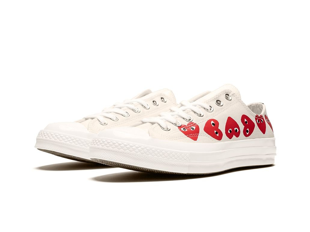 Comme des Garcons Play x Converse Chuck 70 Low WhiteTop Multi Heart