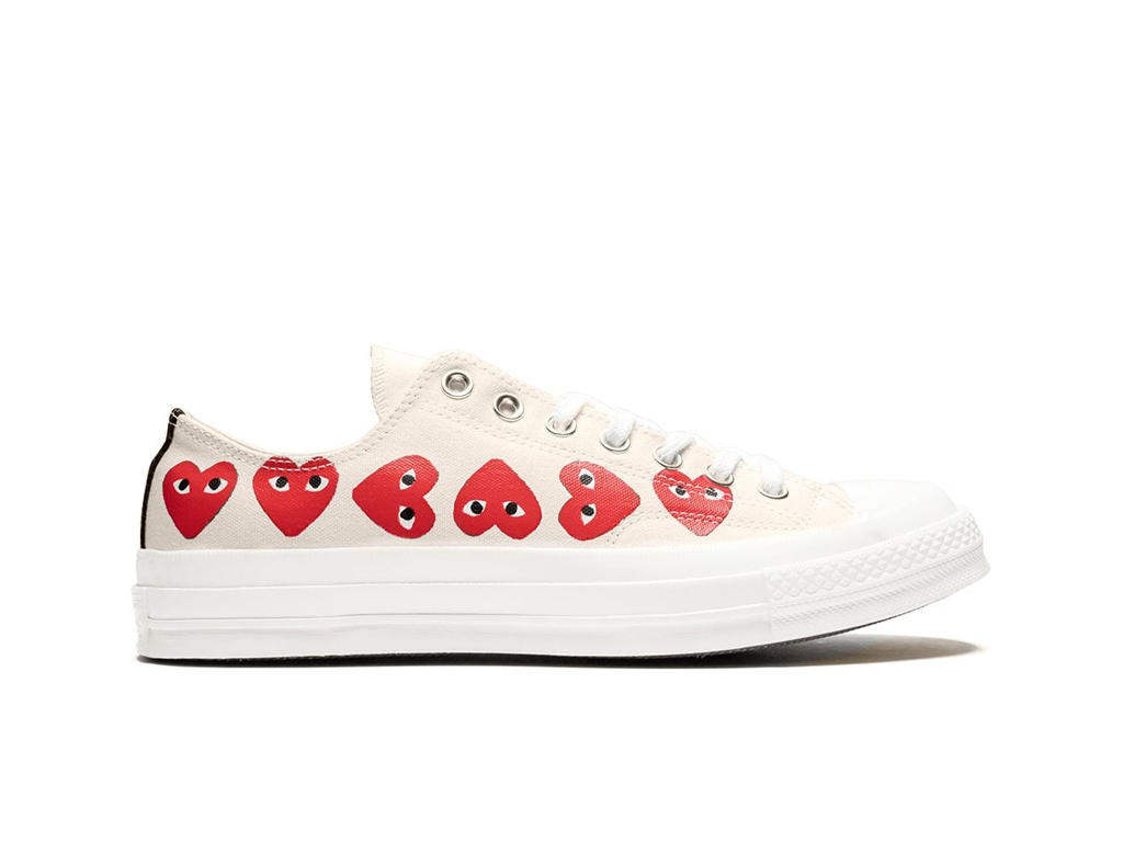 Comme des Garcons Play x Converse Chuck 70 Low WhiteTop Multi Heart