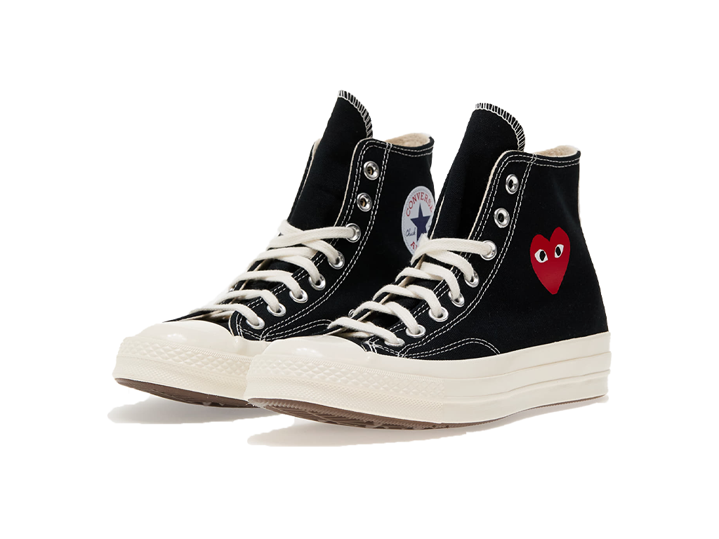 Converse Comme des Garcons PLAY x Chuck 70 High Single Heart - Black-Converse-pikastore.cz