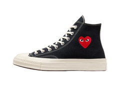 Converse Comme des Garcons PLAY x Chuck 70 High Single Heart - Black