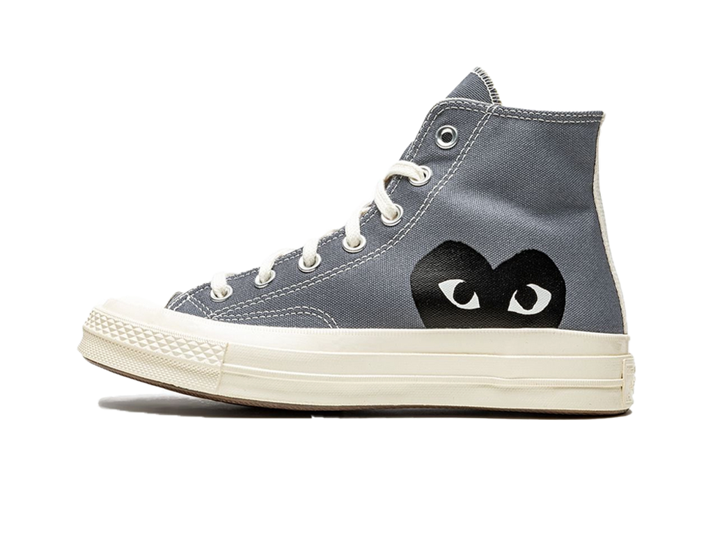 Converse Comme des Garcons PLAY x Chuck 70 High Steel Gray-Converse-pikastore.cz