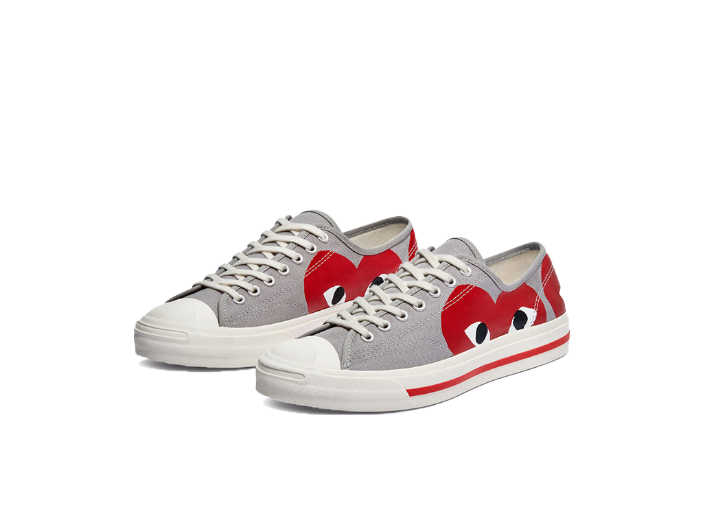 Converse Comme des Garcons PLAY x Jack Purcell Drizzle Red-Converse-pikastore.cz