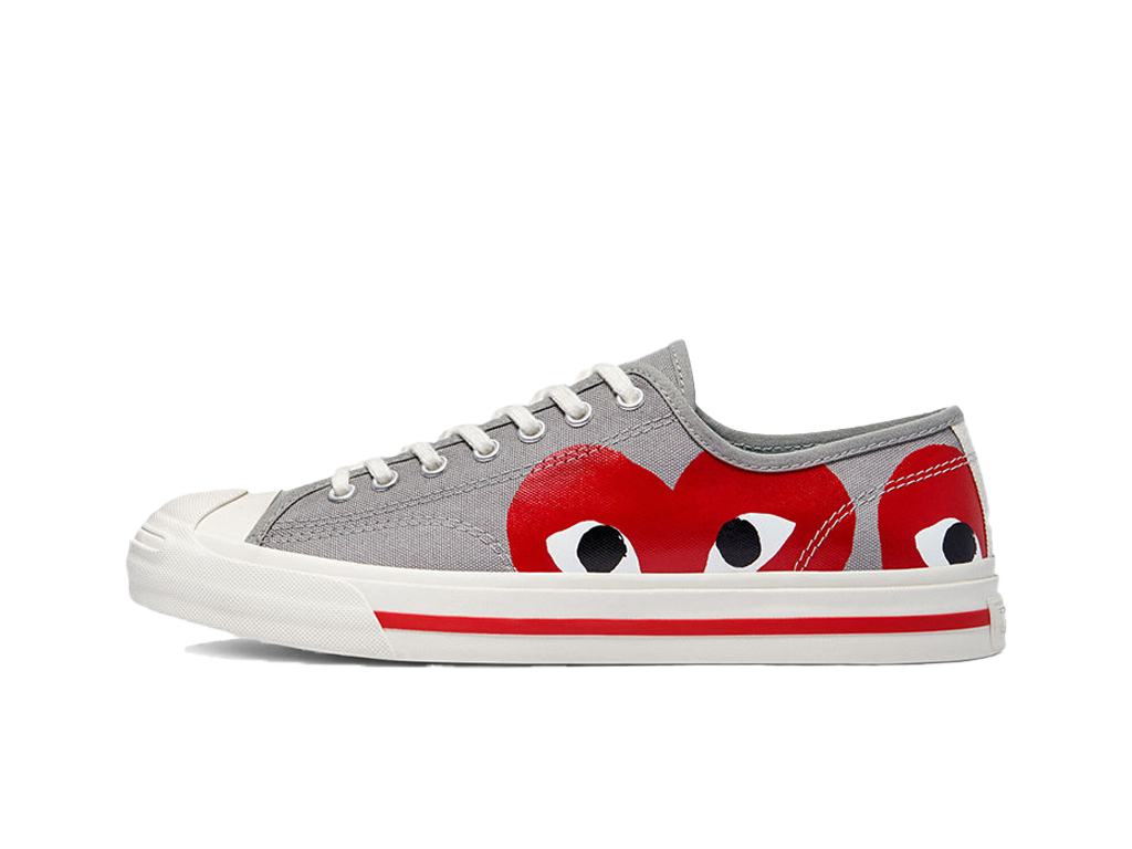 Converse Comme des Garcons PLAY x Jack Purcell Drizzle Red-Converse-pikastore.cz