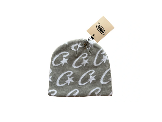 Corteiz Cstarz Monogram Beanie Grey