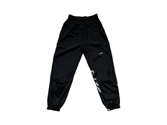 Corteiz Nylon Track Pant V2 Black White