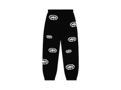 Corteiz x Denim Tears Island Wreath Sweatpant Black