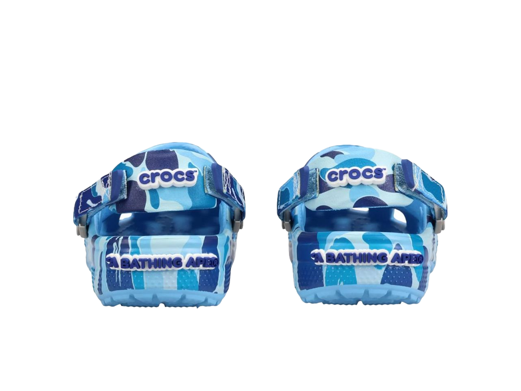 Crocs Classic Clog A Bathing Ape ABC Camo Blue (Kids) – pantofle – fotka 4 z 5