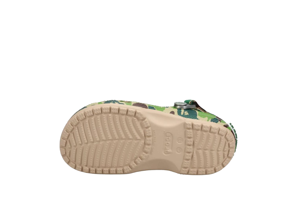 Crocs Classic Clog A Bathing Ape ABC Camo Green (Kids) – tøfler – foto 5 af 5