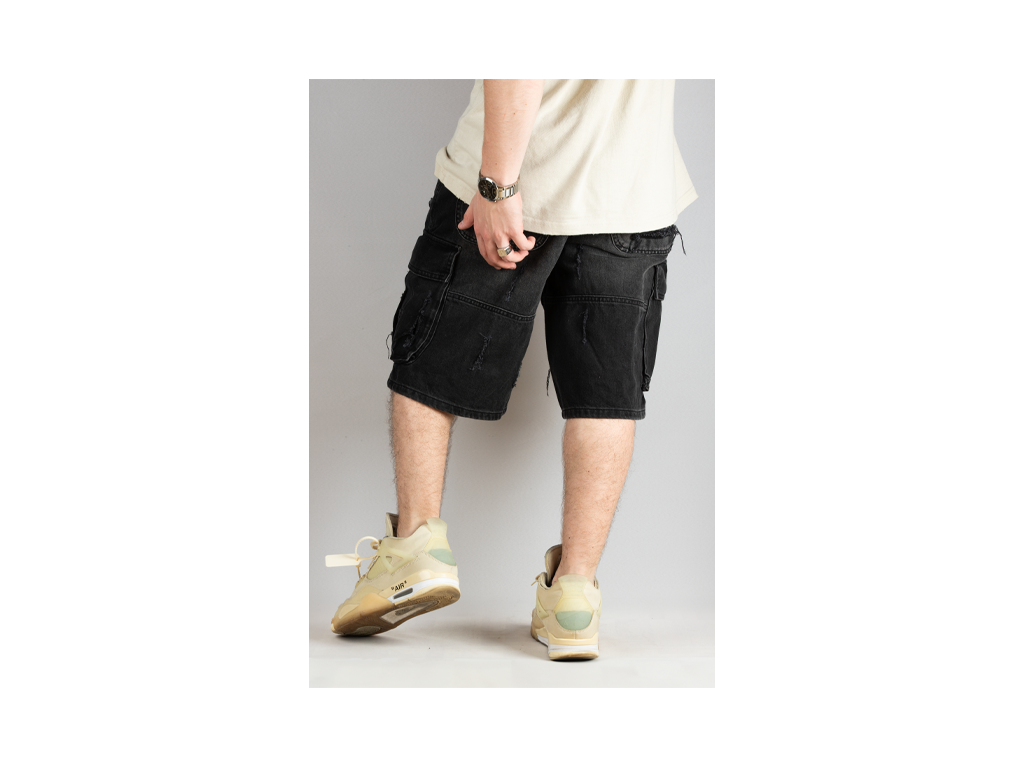 Custom Distressed Cargo Shorts