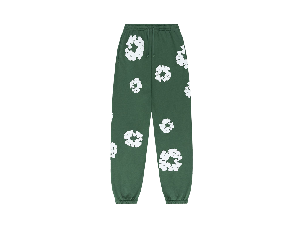 Denim Tears The Cotton Wreath Sweatpants Green-Denim Tears-pikastore.cz