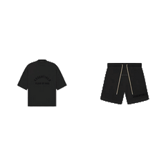 Fear of God Essentials S23 Shorts + S23 T-Shirt Black - SET