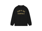 Fear of God Essentials Jersey Long-Sleeve S24 Tee Black-Fear of God-pikastore.cz