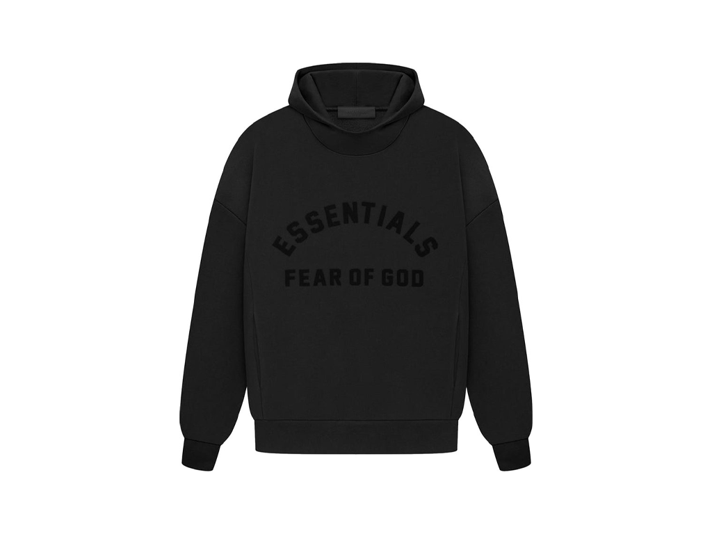 Fear of God Essentials S23 Hoodie Jet Black - PIKASTORE-Fear of God-pikastore.cz