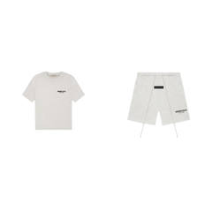 Fear of God Essentials S22 Shorts + S22 T-Shirt Light Oatmeal - SET