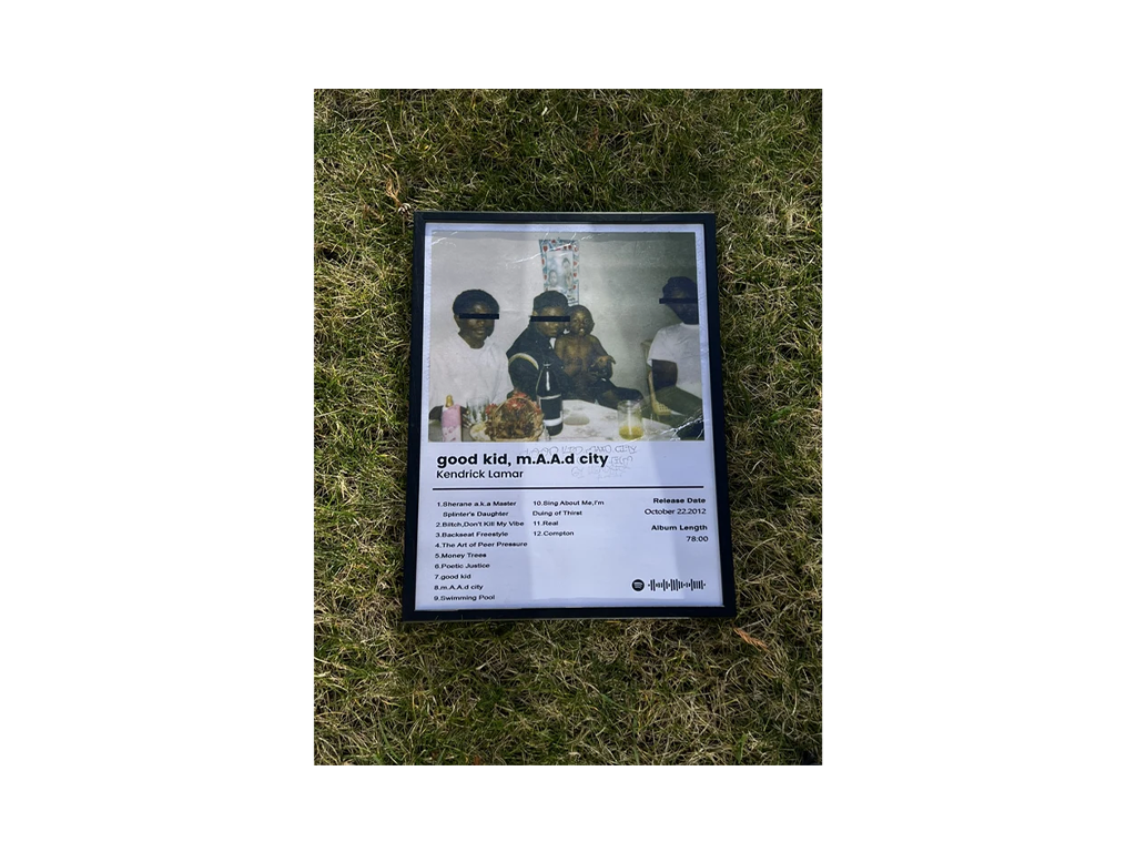 Good Kid, Kendrick Lamar - A3 Album Print