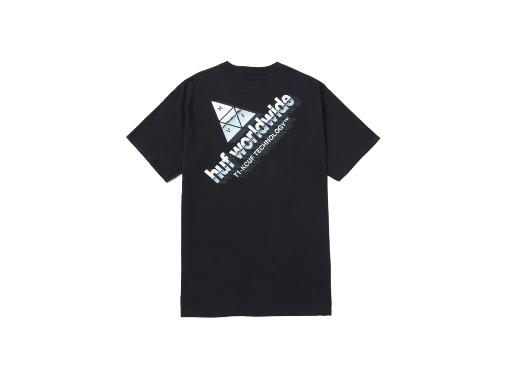 HUF Peak Tech Tee Black-HUF-pikastore.cz