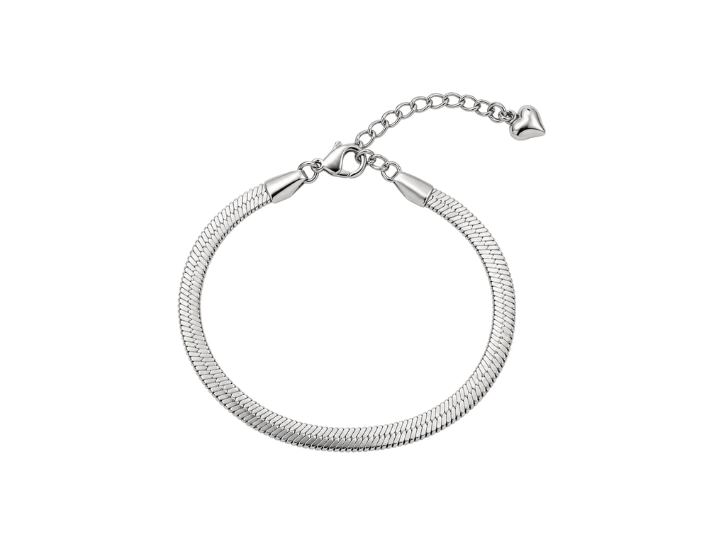 Herringbone Heart Bracelet-Apparel & Accessories-pikastore.cz