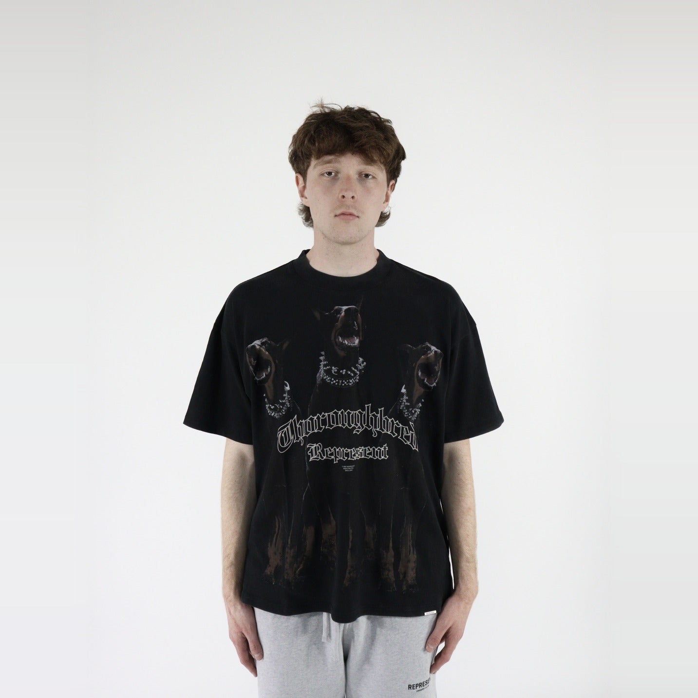 Represent Thoroughbred T-Shirt Vintage Black-Clothing-Represent-pikastore.cz