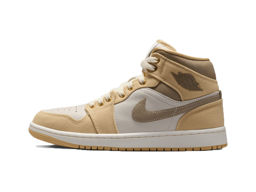 Jordan 1 Mid Khaki Sesame (Womens)-Nike-pikastore.cz