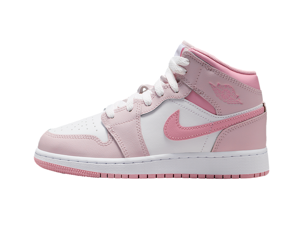 Jordan 1 Mid Pearl Pink White (GS)