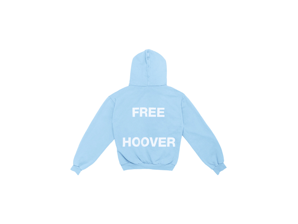 Kanye West & Drake Free Hoover Hoodie Light Blue-Kanye West-pikastore.cz