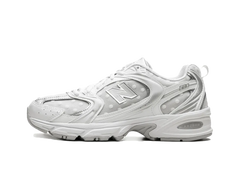 New Balance 530 White Silver Metallic Polka Dots
