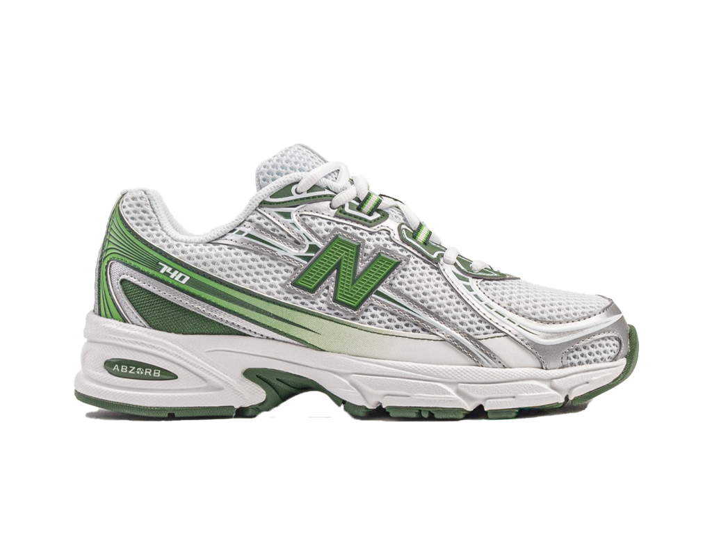 New Balance 740 White Alpine Green Silver Metallic – tenisice – fotografija 3 od 5