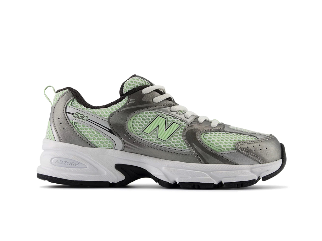 New Balance 530 Dark Silver Metallic Melon Water (GS)-New Balance-pikastore.cz