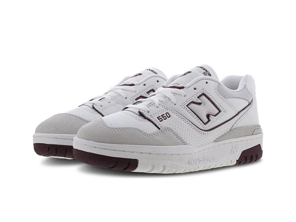 New Balance 550 Summer Fog Burgundy