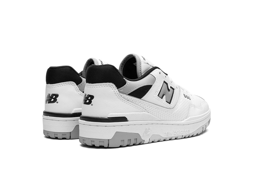 New Balance 550 White Concrete Black