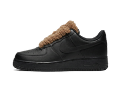 Nike Air Force 1 Black Low 07 Fluffy Brown