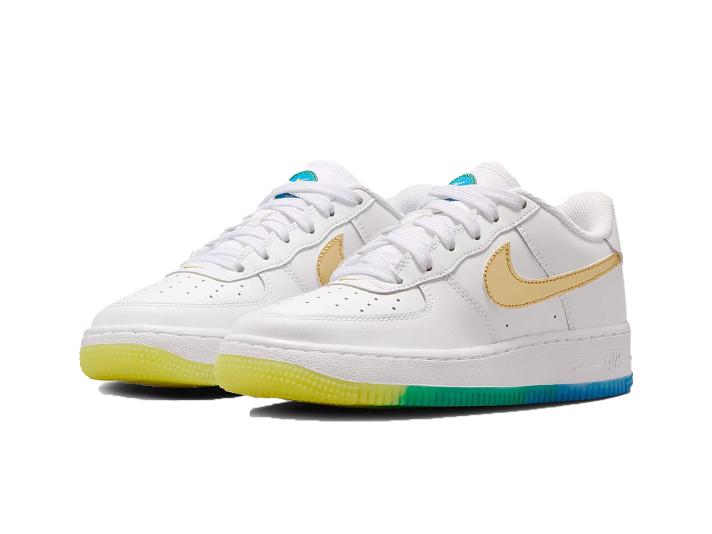 Nike Air Force 1 GS White Soar Sonic Yellow