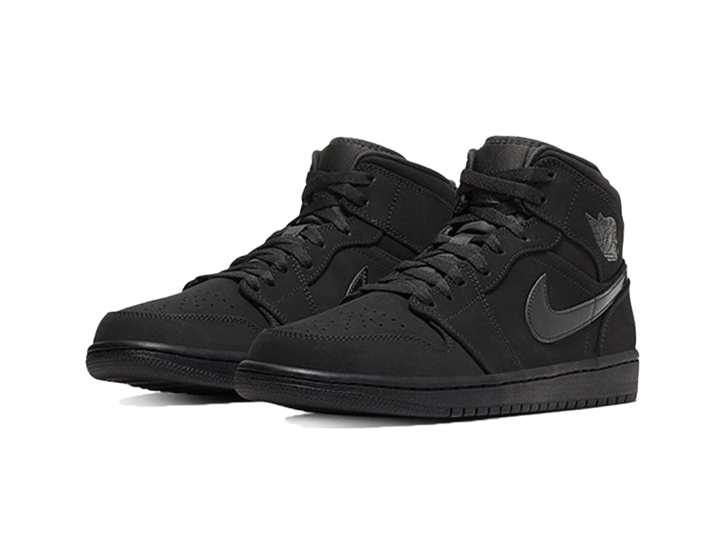 Nike Air Jordan 1 Mid Triple Black (2022)-sneakers-Air Jordan-pikastore.cz