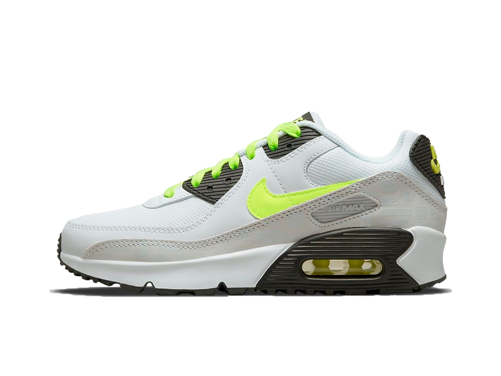 Nike Air Max 90 Leather White Volt (GS)-sneakers-Nike-pikastore.cz