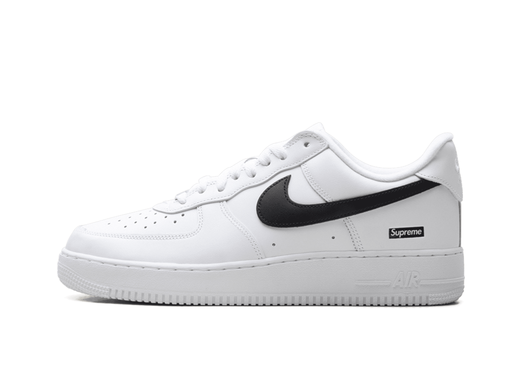 Nike Supreme x Air Force 1 Low Box Logo - White Black-Nike-pikastore.cz