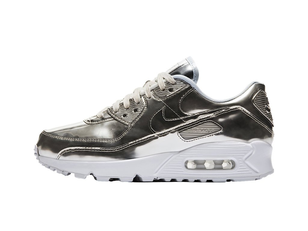 Nike Wmns Air Max 90 Metallic Pack - Chrome – tenisky, stříbrná