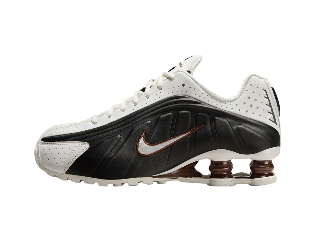 Nike Wmns Shox R4 Sail Fauna Brown – tenisky, černá