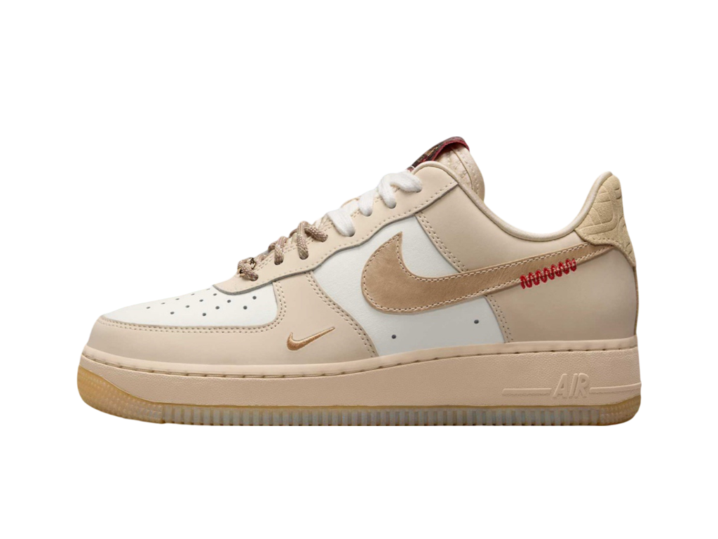 Nike Womens Air Force 1 07 LX Year of the Snake – tenisky, béžová