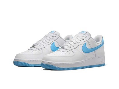 Nike Air Force 1 07 White Aquarius Blue